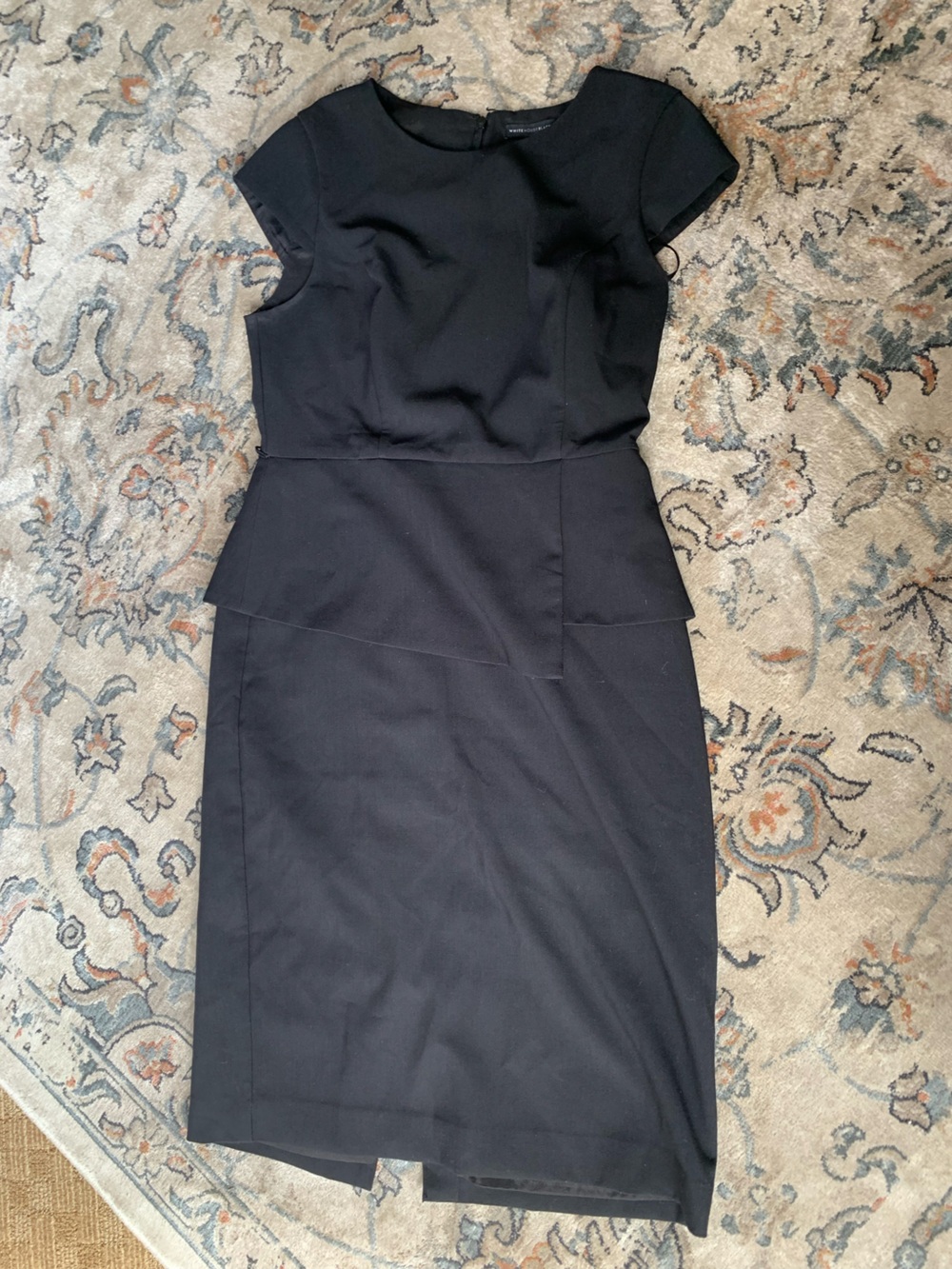 White House Black Market Black Dress with Sleek Label